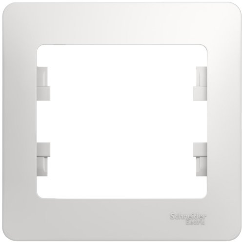 Рамка горизонтальная Systeme Electric Glossa 1-м. белый картинка